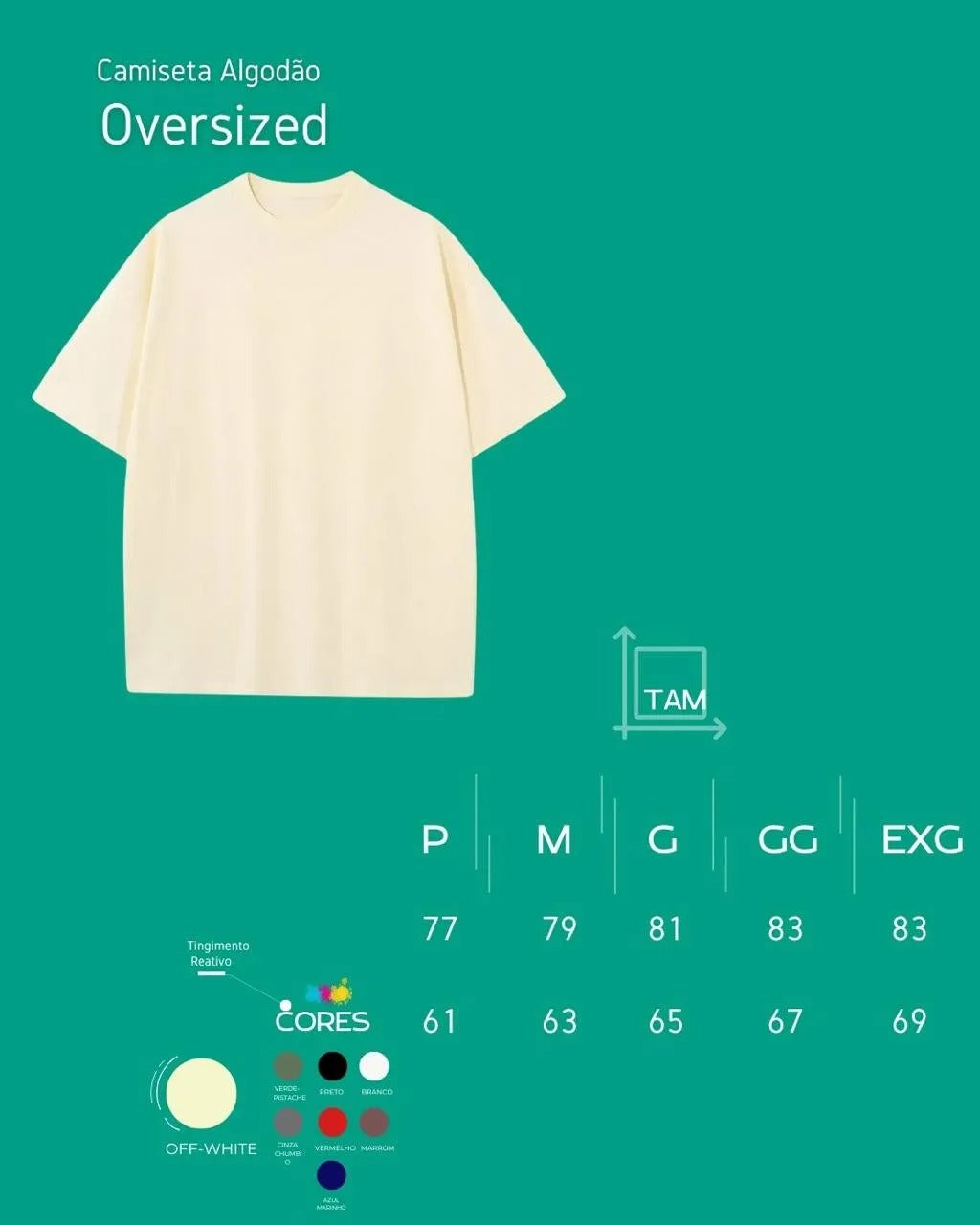 Camiseta Oversized Branca