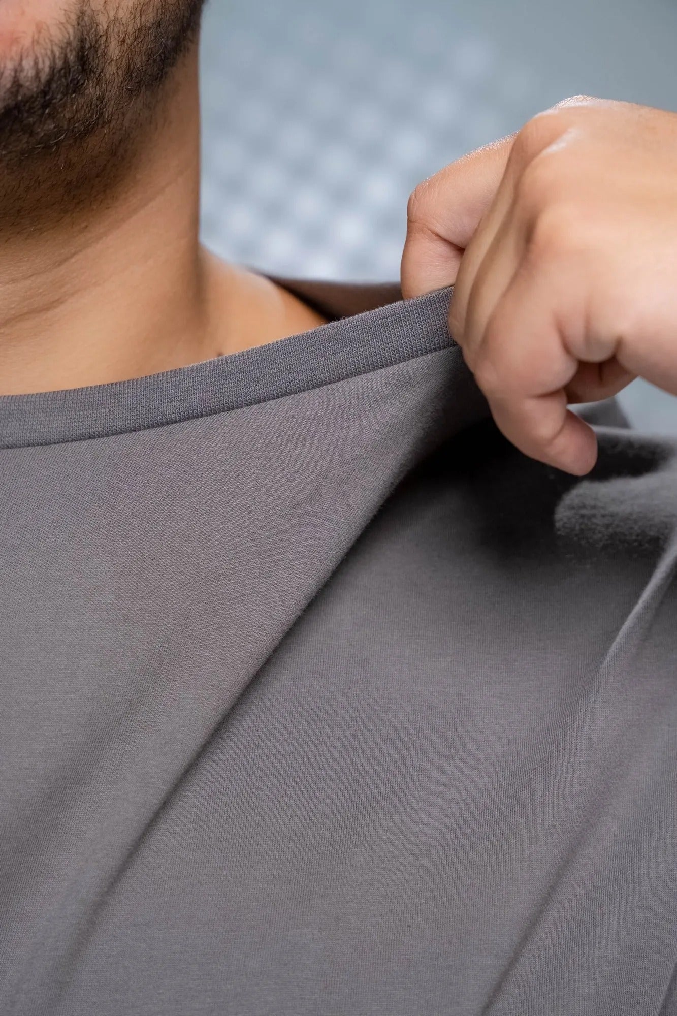 Camiseta 100% Algodão Penteado Plus Size Cinza Chumbo