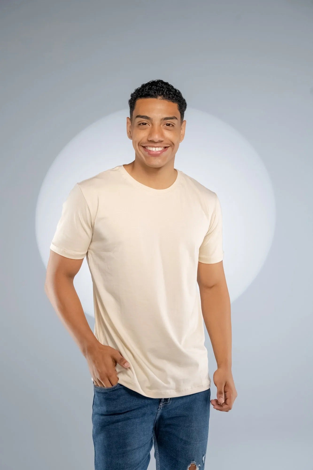 Camiseta Algodão Egípcio Areia