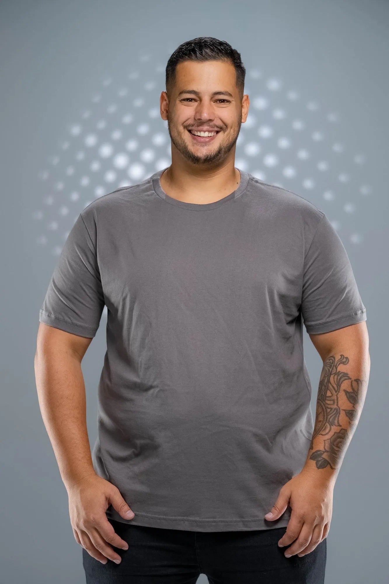 Camiseta 100% Algodão Penteado Plus Size Cinza Chumbo