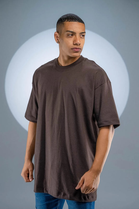 Camiseta Oversized Marrom