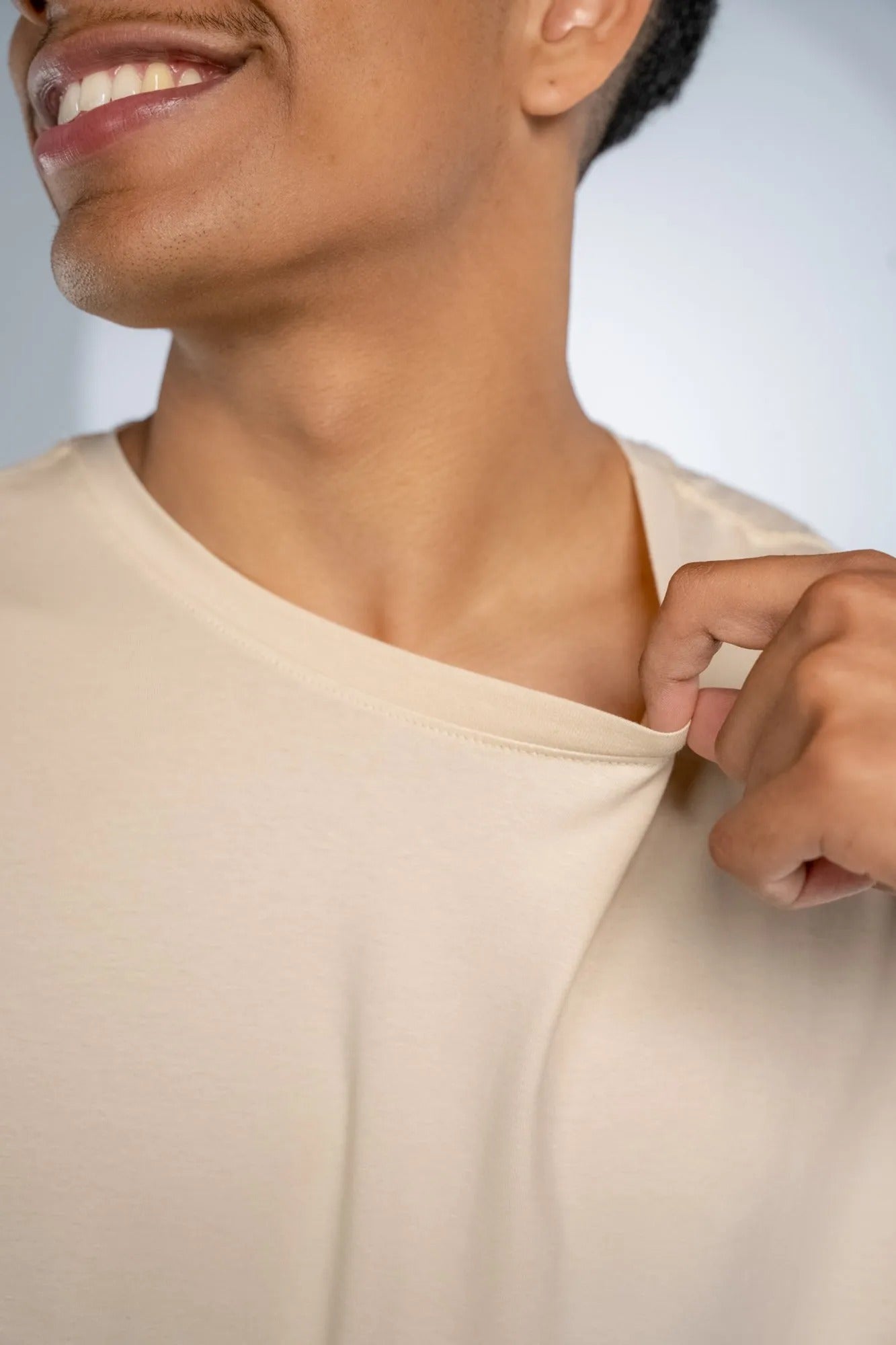 Camiseta Algodão Egípcio Areia