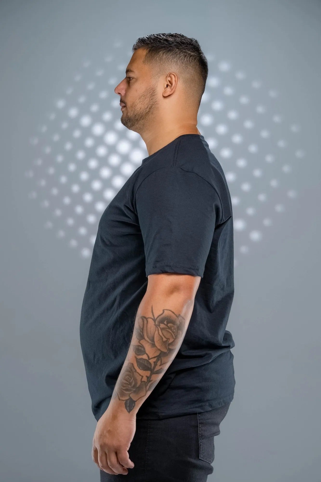 Camiseta 100% Algodão Penteado Plus Size Preta