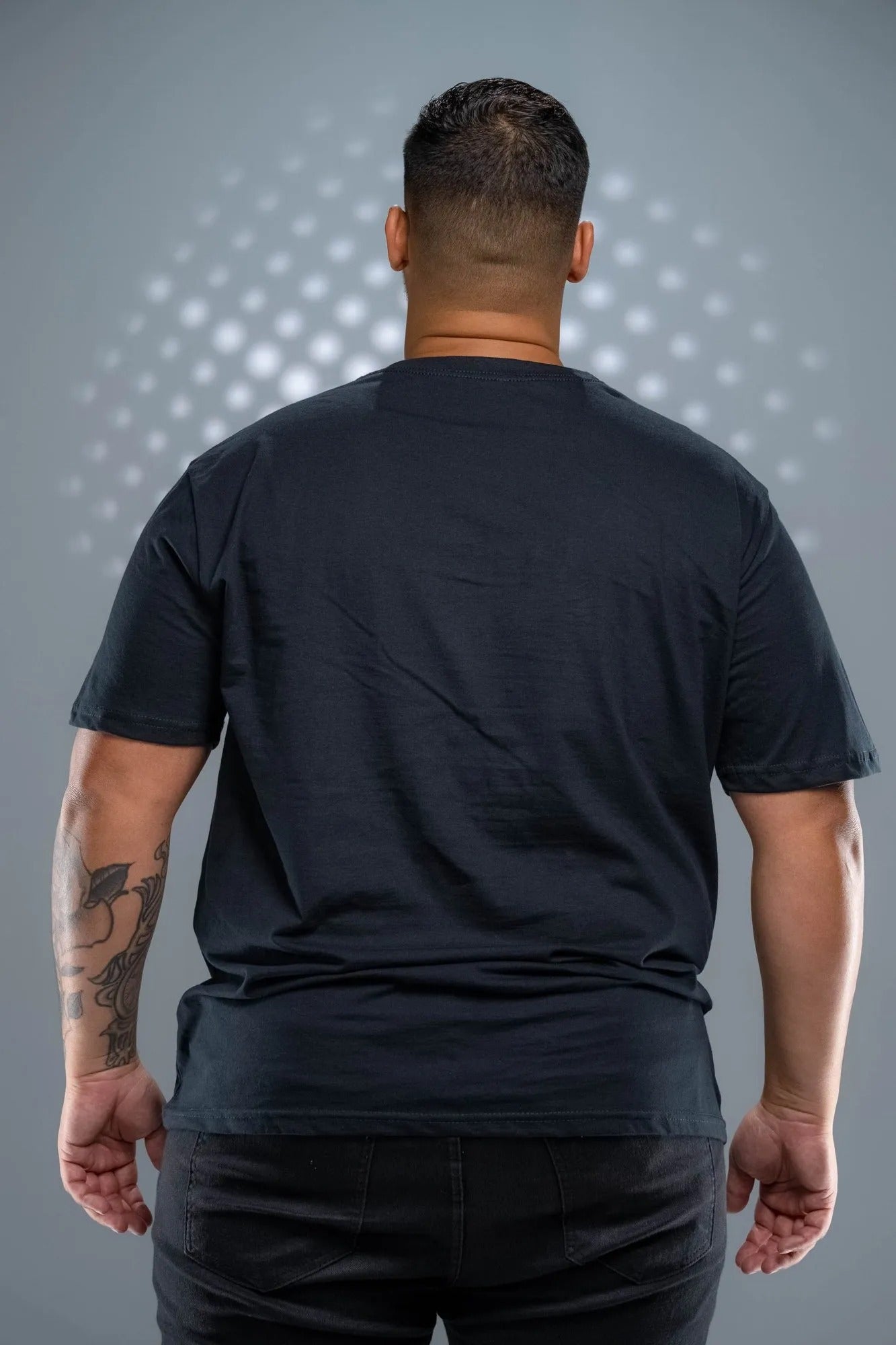 Camiseta 100% Algodão Penteado Plus Size Preta