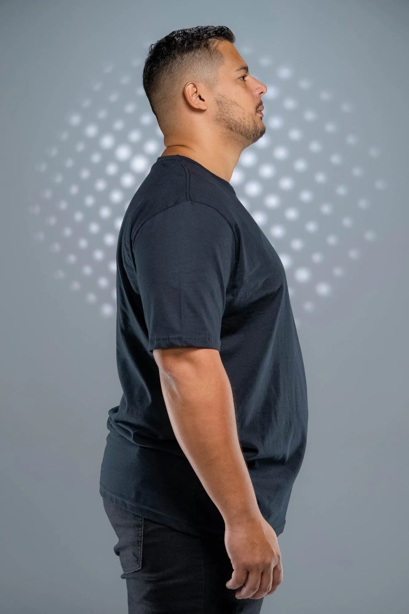 Camiseta 100% Algodão Penteado Plus Size Preta