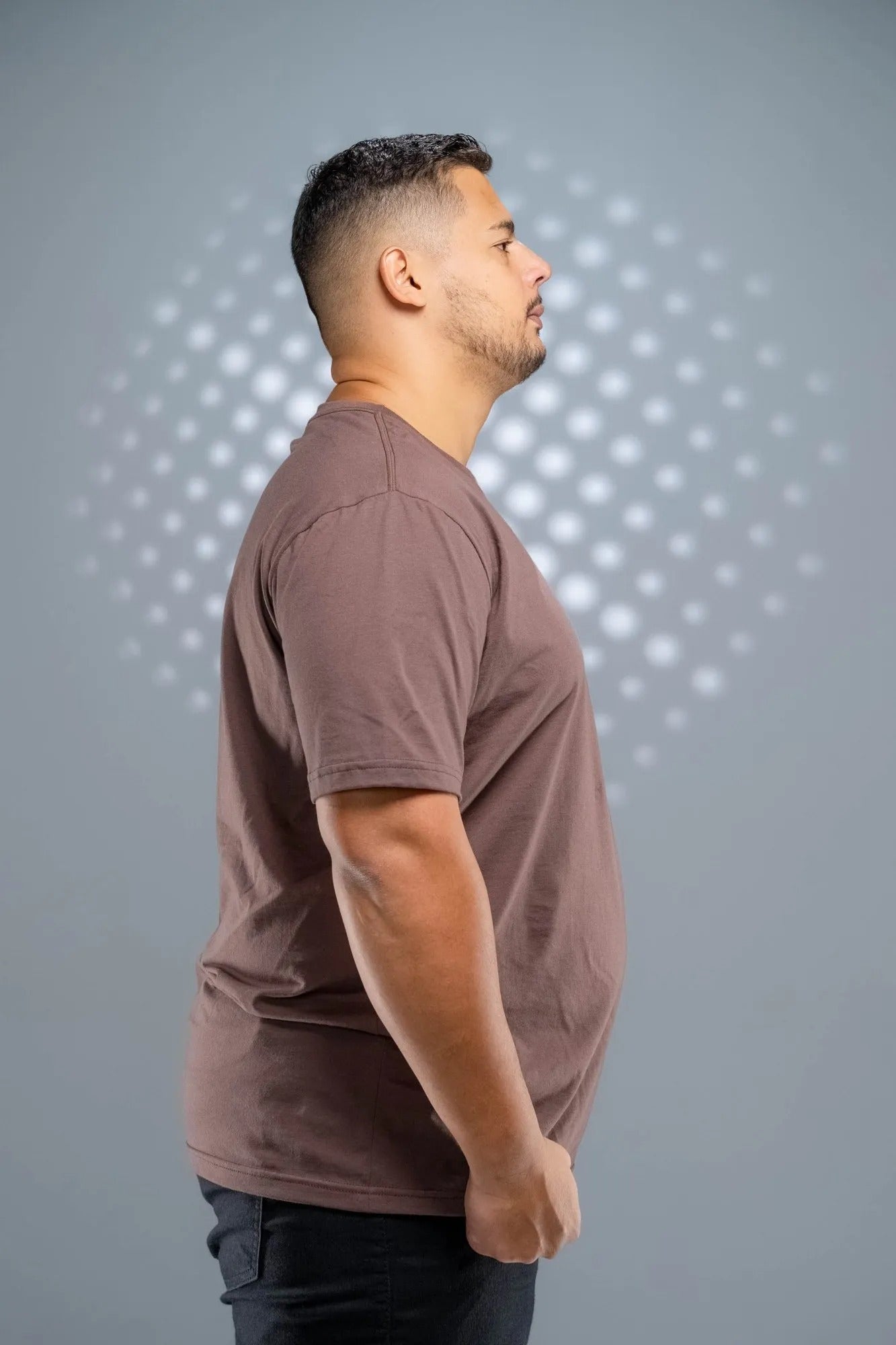 Camiseta 100% Algodão Penteado Plus Size Marrom