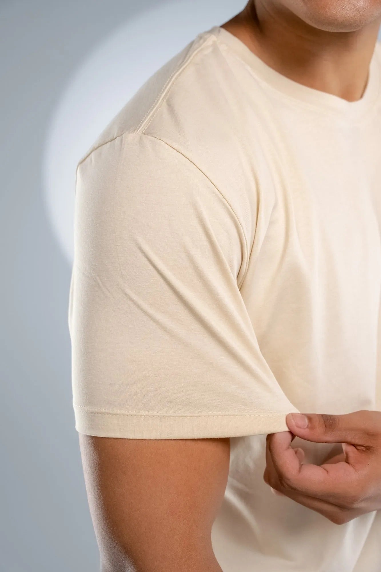 Camiseta Algodão Egípcio Areia